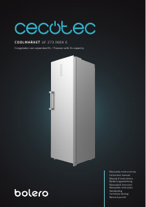 Manuale Cecotec Bolero CoolMarket UF 273 Inox E Congelatore