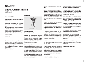 Bedienungsanleitung NABO LKO 300 Leuchte