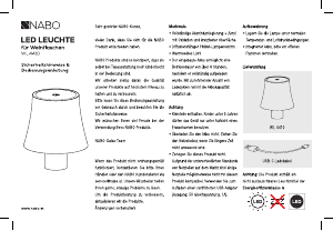 Bedienungsanleitung NABO WL 4410 Leuchte