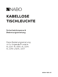 Bedienungsanleitung NABO XL 1540 Leuchte