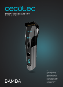 Manual de uso Cecotec PrecisionCare Titan Cortapelos