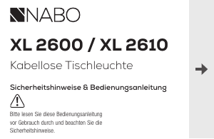 Bedienungsanleitung NABO XL 2610 Leuchte