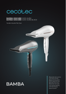 Manual Cecotec IoniCare 5200 Aura Hair Dryer