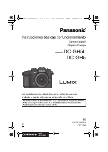 Manual de uso Panasonic DC-GH5 Lumix Cámara digital