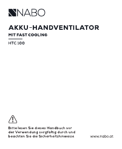 Bedienungsanleitung NABO HTC 100 Ventilator