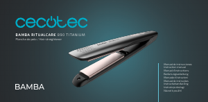 Manual Cecotec RitualCare 890 Titanium Alisador de cabelo