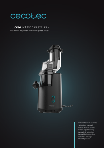 Bruksanvisning Cecotec Juice&Live 2500 EasyClean Brush Juicepress