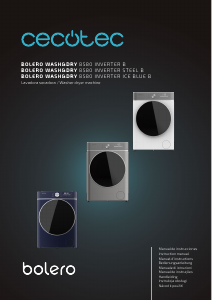 Manual de uso Cecotec Bolero Wash&Dry 10680 Inverter Ice Blue A Lavasecadora