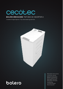 Manuál Cecotec Bolero DressCode Top Max 80 Inverter A Pračka