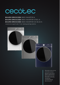 Handleiding Cecotec Bolero DressCode 8800 Inverter Ice Blue A Wasmachine
