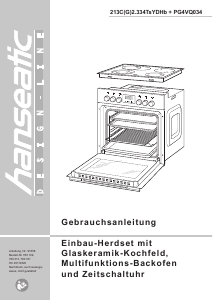 Bedienungsanleitung Hanseatic PG4VQ034 Herd