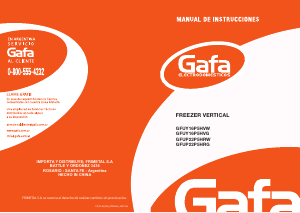 Manual de uso Gafa GFUY16P5HVG Congelador