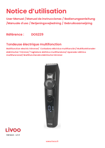 Mode d’emploi Livoo DOS229N Tondeuse
