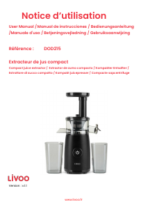 Brugsanvisning Livoo DOD215N Saftpresser