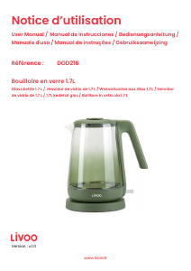 Bedienungsanleitung Livoo DOD216G Wasserkocher