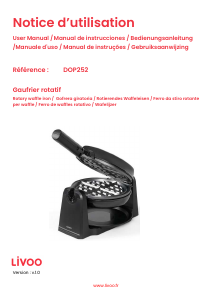 Bruksanvisning Livoo DOP252 Våffeljärn