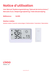 Brugsanvisning Livoo SL265W Vejrstation