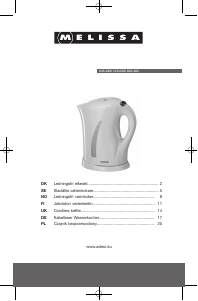 Manual Melissa 16130087 Kettle