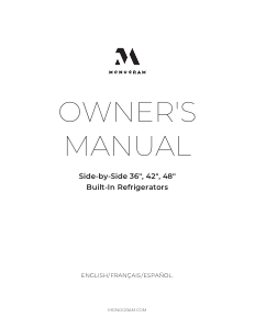 Manual de uso Monogram ZISS420NNSS Frigorífico combinado