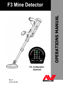 Manual Minelab F3 Metal Detector