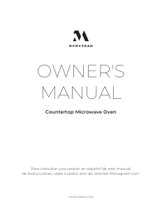 Manual de uso Monogram ZCWK22U2WSS Microondas