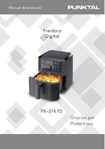 Manual de uso Punktal PK-374 FD Freidora