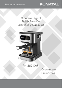 Manual de uso Punktal PK-552 CAF Máquina de café espresso
