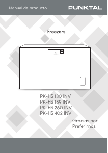 Manual de uso Punktal PK-HS 189 INV Congelador