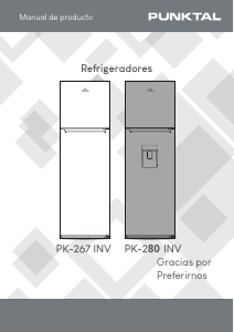 Manual de uso Punktal PK-280 INV Frigorífico combinado