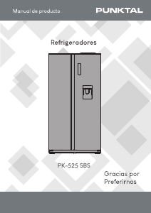 Manual de uso Punktal PK-525 SBS Frigorífico combinado