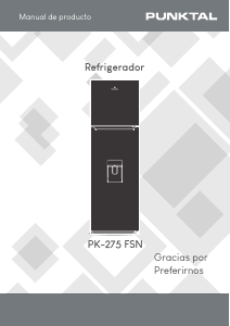 Manual de uso Punktal PK-275 FSN Frigorífico combinado