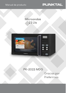 Manual de uso Punktal PK-2023 MDG Microondas