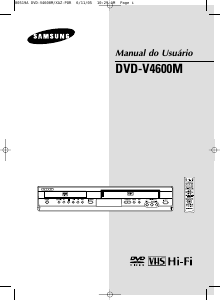 Manual Samsung DVD-V4600M Combinação DVD-vídeo