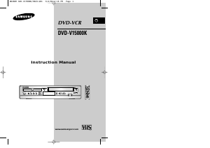 Bruksanvisning Samsung DVD-V15000K DVD-Video Kombination