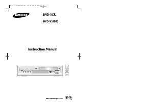 Bruksanvisning Samsung DVD-V14000 DVD-Video Kombination