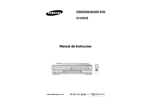 Manual Samsung SV-DVD1E/XEP Combinação DVD-vídeo