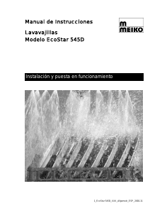 Manual de uso Meiko EcoStar 545D Lavavajillas