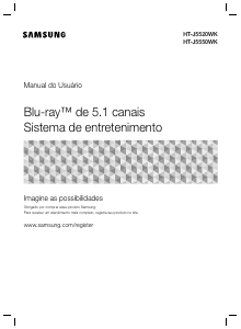 Manual Samsung HT-J5520WK Sistemas de cinema em casa