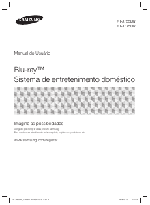 Manual Samsung HT-J7550W Sistemas de cinema em casa