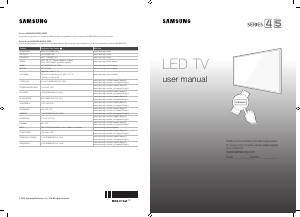 Bruksanvisning Samsung UN32J4290AG LED TV
