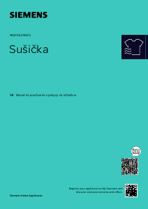 Návod Siemens WQ43G2AMCS Sušička