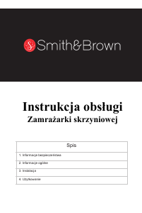 Instrukcja Smith&Brown SZCF-202-WE3 Zamrażarka