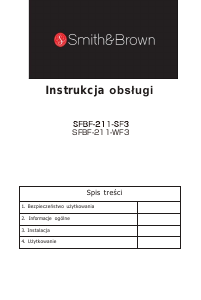 Instrukcja Smith&Brown SFBF-211-SE3 Lodówko-zamrażarka