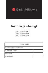 Instrukcja Smith&Brown SFTTF-411-SE3 Lodówka