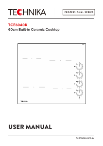 Handleiding Technika TCE6040K Kookplaat
