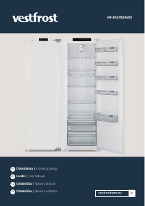 Bruksanvisning Vestfrost VR-BF27953H0S Kylskåp