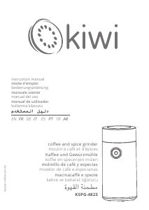 Mode d’emploi Kiwi KSPG-4823 Moulin à café