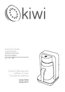 Mode d’emploi Kiwi KCM-7570 Cafetière
