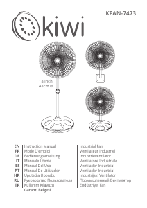 Priručnik Kiwi KFAN-7473 Ventilator