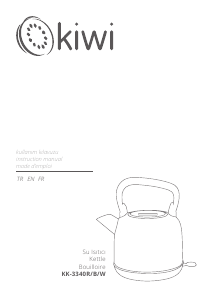 Kullanım kılavuzu Kiwi KK-3340 Çaydanlık
